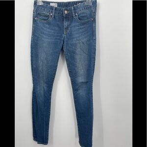 Gap 1969 Jeans Always Skinny Womens 26 R Blue Cotton Blend Denim Low Rise